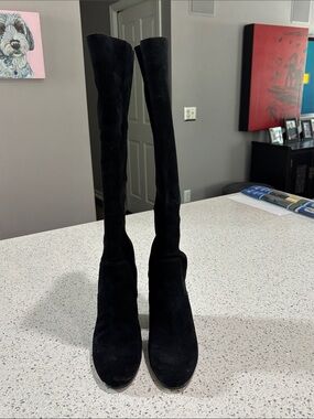 MICHAEL Michael Kors Leigh Black Suede Boots